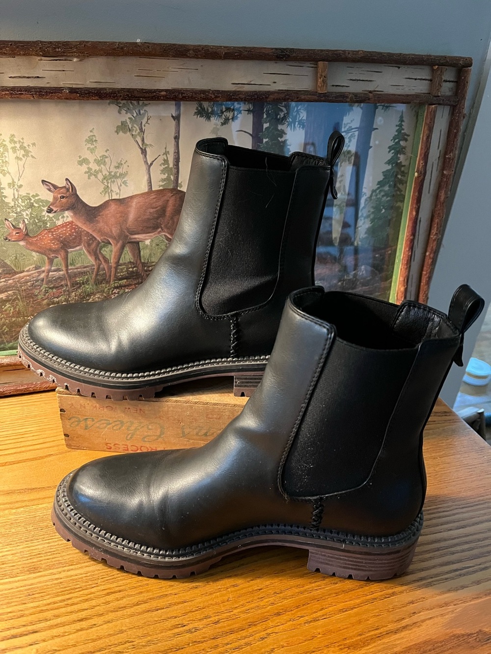 Black Leather Chelsea Boots - Classic Slip-On Ankle Boot